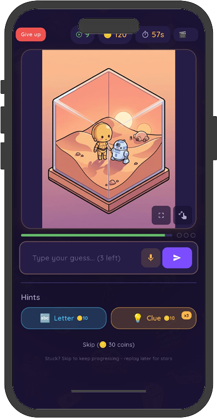 CubeScene app screen preview
